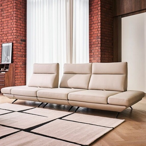 다우닝 프리움 스윙 전체 천연가죽 소파 3.5인용