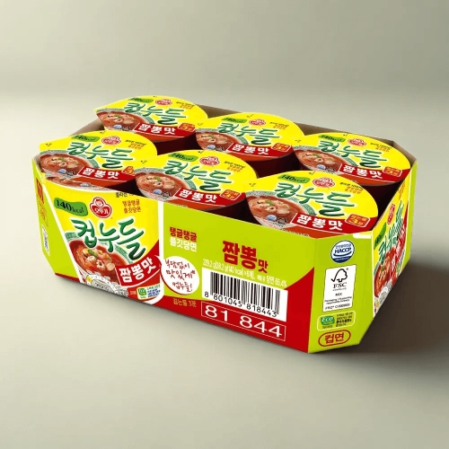 오뚜기 컵누들 짬뽕맛 38.2g (6개)_이미지