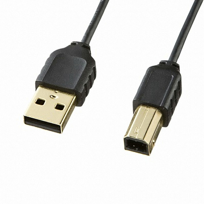 산와서플라이 초슬림 USB2.0 AM-BM 케이블