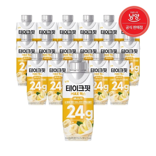 남양유업 테이크핏 맥스 바나나맛 250ml (18개)_이미지