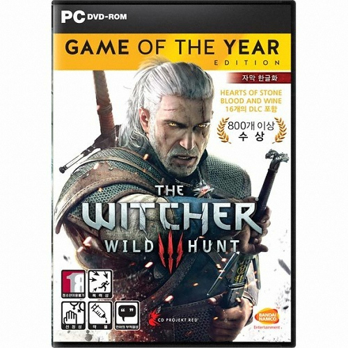 더 위쳐 3: 와일드 헌트 GOTY 에디션 한글판 PC, 패키지코드