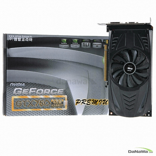 엠탑코리아 지포스 GTX750 프리미엄 D5 1GB_이미지