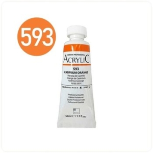 신한 아크릴물감 50ml 592 가드뮴 오렌지 1개 WFB6CCB