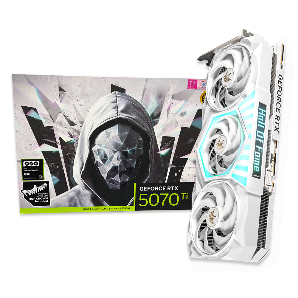 갤럭시 GALAX 지포스 RTX 5070 Ti HOF GAMING D7 16GB이미지입니다. 누르면 해당 게시물로 새창이동합니다.
