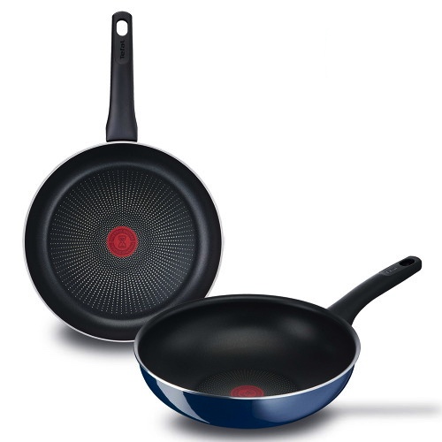 테팔 ㅤ세라믹 포스 프라이팬 2종세트 (팬32+웍28)_이미지