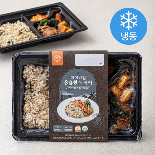 마이비밀 홈슐랭 도시락 시래기 나물밥과 시금치 매콤 찜닭 225g (1개)_이미지