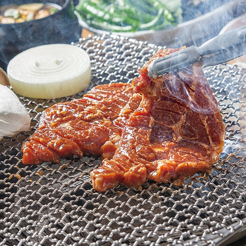 더락 갈비아저씨 수제 돼지갈비 매운 양념목살 300g (3개)_이미지