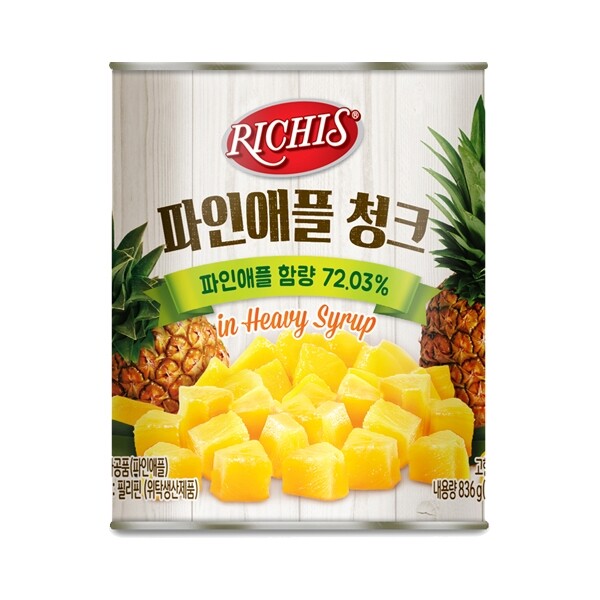 동서 리치스 <b>파인애플</b> 청크 836g