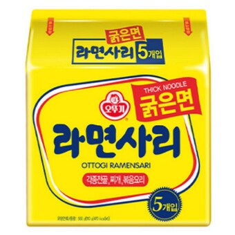 오뚜기 <b>라면</b>사리 굵은면 110g