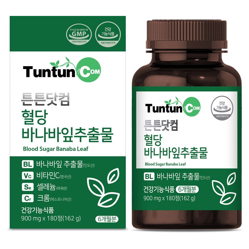 튼튼닷컴 혈당 바나바잎추출물 900mg 180정 (1개)_이미지