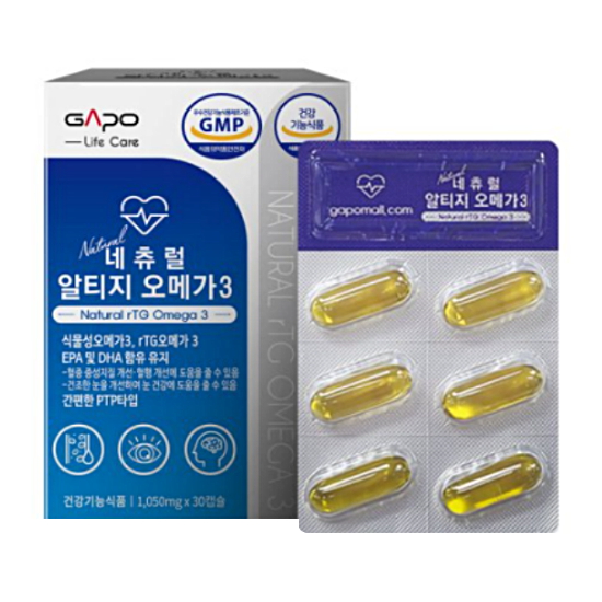 가포 네츄럴 알티지 오메가3 30캡슐 (1개)_이미지