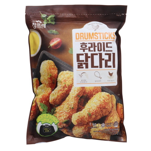 참프레 후라이드 닭다리 1kg (3개)