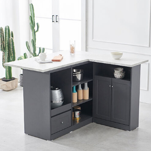 나무뜰 올리브 확장형 주방 수납장 아일랜드식탁 (의자별도)