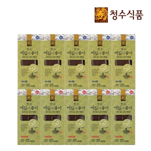 청수식품 메밀이좋아 물냉면 280g x 5개 + 비빔냉면 280g x 5개이미지입니다. 누르면 해당 게시물로 새창이동합니다.