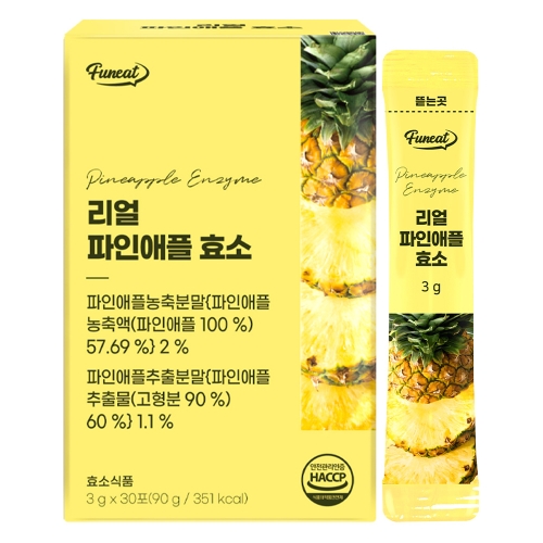 코스팜 퍼니트 리얼 파인애플 효소 3g 30포 (2개)