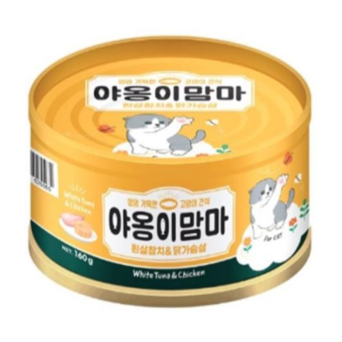  동원F&B 야옹이맘마 흰살참치&닭가슴살 160g [24개]