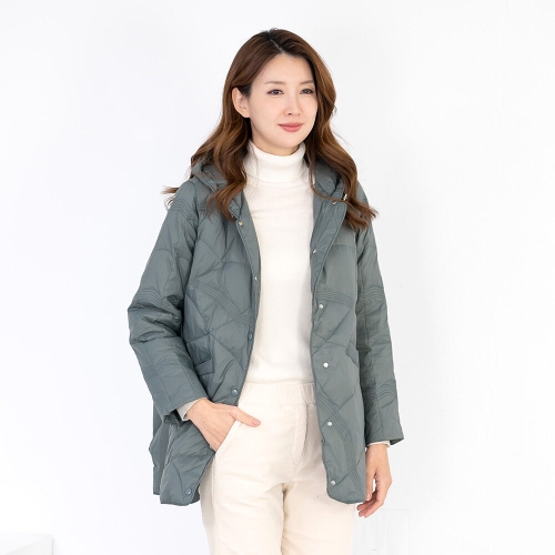 모슬린 엄마옷 후드 자수 하프패딩점퍼 5RTY11146 중년여성/50대/60대/70대/마담/빅사이즈/할머니옷/여자