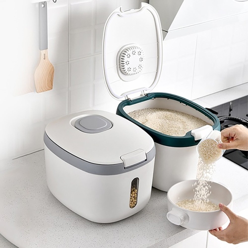 진공쌀통 그레이 18L