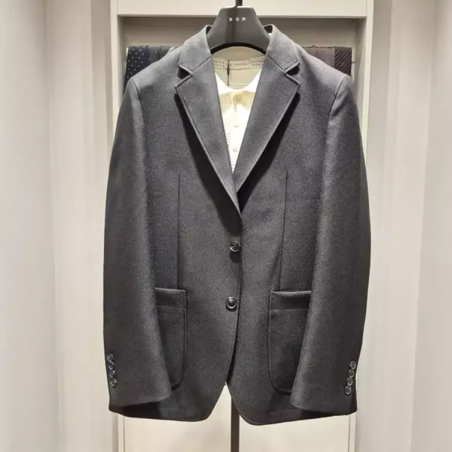 본 정장 남성 F/W 블랙 H-뷰 트윌 셋업 재킷 BN4FEA205BK_이미지