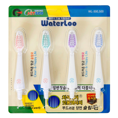 워터루 WL-300 전용 칫솔팁 (4개)_이미지