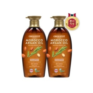 LG생활건강 오가니스트 아르간오일 윤기영양 샴푸 500ml (2개)