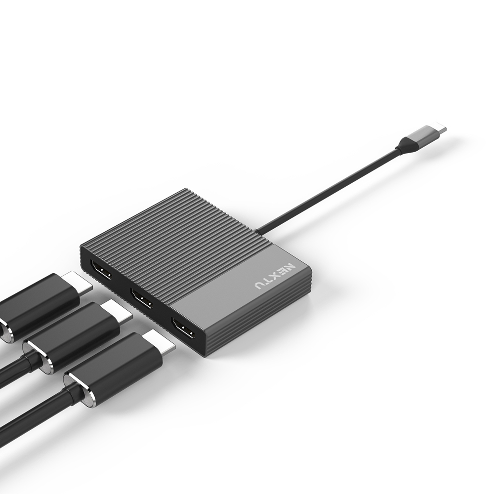 이지넷유비쿼터스 NEXTU 유에스뷰 GH2 Type C to TRIPLE HDMI 컨버터