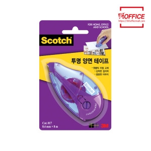 3M 스카치 투명 양면 테이프 017 8.4mm x 8m (1개)_이미지