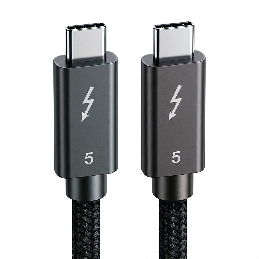 모비큐 썬더볼트5 PD 240W C to C타입 케이블 EM-TB5TW (2m)_이미지