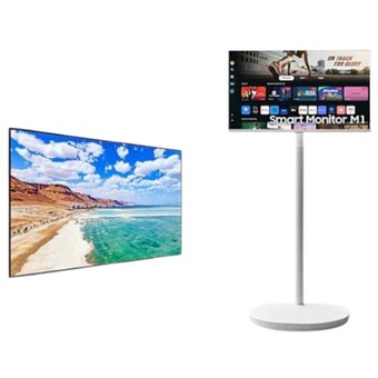 삼성전자 QLED <b>KQ85QDE1AFXKR</b> + LS32DM1E3UKXKR 무빙스타일