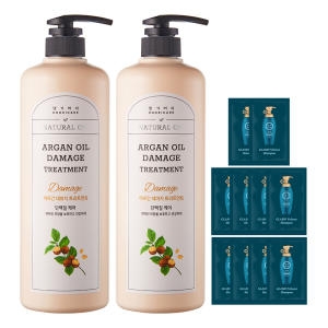  댕기머리 허벌 아르간 오일 데미지 트리트먼트 1000ml [2개]
