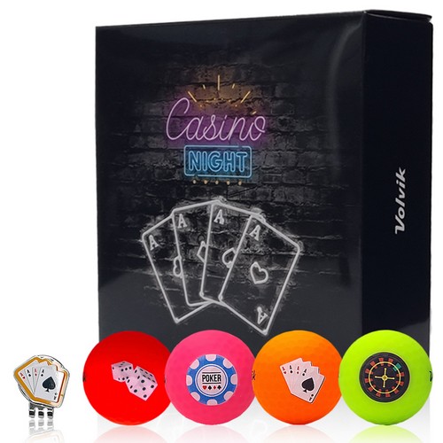 볼빅  비비드 카지노 홀덤 (컬러공, 4개+볼마커)