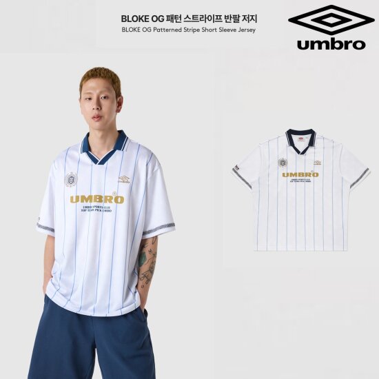 엄브로 BLOKE OG 패턴 스트라이프 반팔 저지 UQ221CRJ52