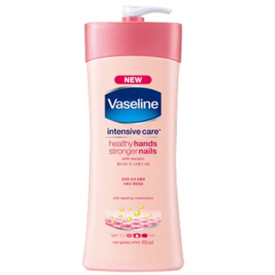 바세린 인텐시브 케어 헬씨 핸드 앤 스트롱거 네일 450ml (1개)_이미지