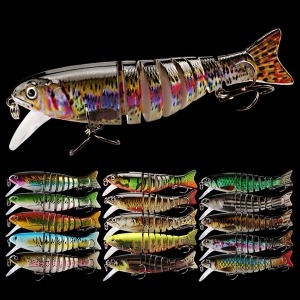 아띠꼴로 빅 하드 베이트 싱킹 플로딩 미노우 배스 쏘가리 루어 8 관절 서스펜딩 가짜 인공 가물치 조인트 민물 바다