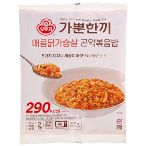 가뿐한끼 매콤 닭가슴살 곤약볶음밥 400g