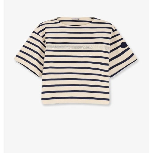 코튼 티셔츠 WITH 스트라이프 패턴 L10938C0005089BEBF07 B0651986750