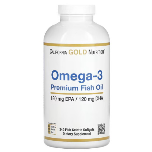 캘리포니아골드뉴트리션 오메가3 프리미엄 피쉬 오일 240캡슐 (해외) (2개)