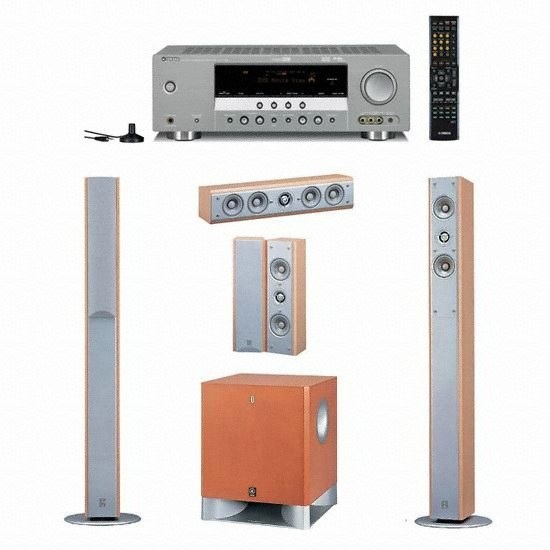 야마하 NS-225(YST-SW325) + 야마하 AV리시버 (RX-V361)_이미지