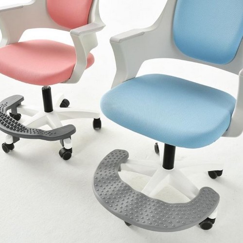 바른자세연구소 로디 화이트바디 무회전중심봉 어린이 의자 (발받침포함)_이미지