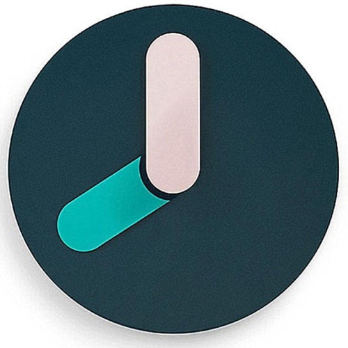 큐랑 북유럽 넘버리스 벽시계