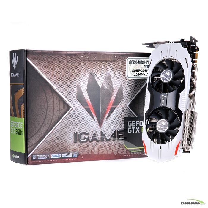 COLORFUL 지포스 GTX660 TI iGAME D5 2GB White Shark_이미지