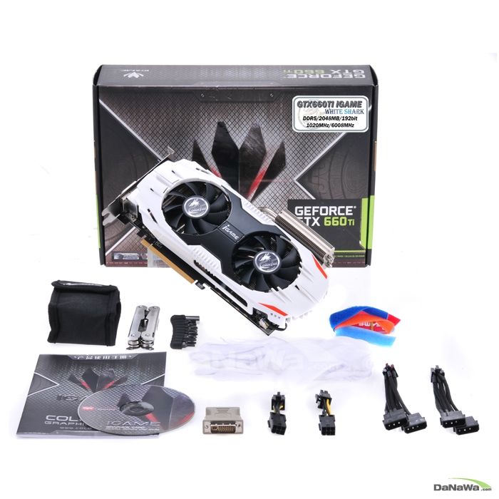 COLORFUL 지포스 GTX660 TI iGAME D5 2GB White Shark_이미지