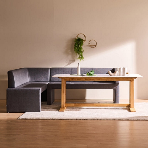 잉글랜더 글라세 리버서블 통세라믹 식탁 1600 (3인소파1개+코너형소파1개)_이미지