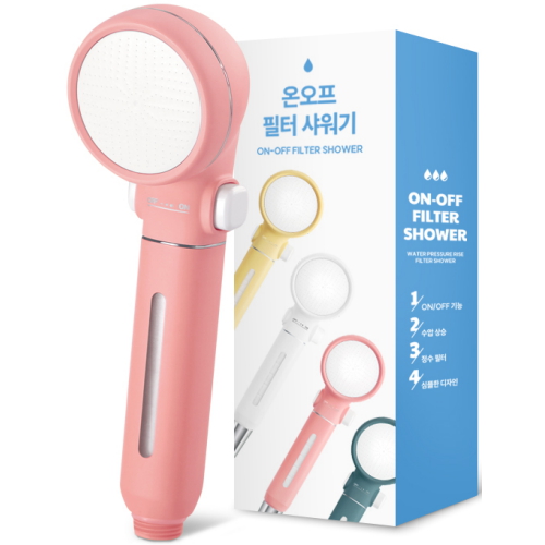 네이쳐리빙 ㅤ마카롱 온오프 필터 샤워기 (본품)_이미지