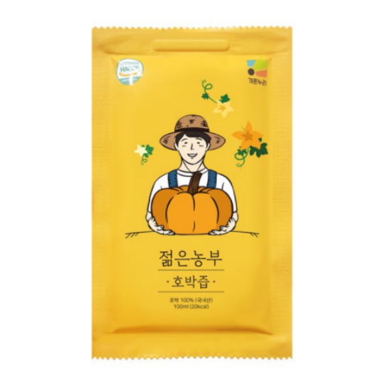 가온누리 푸릇담 젊은농부 호박즙 100ml (60개)_이미지