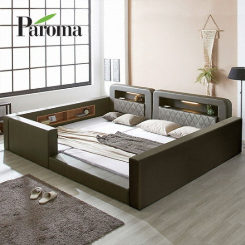파로마 로드 범퍼 LED 패밀리침대 SS+SS (매트별도)