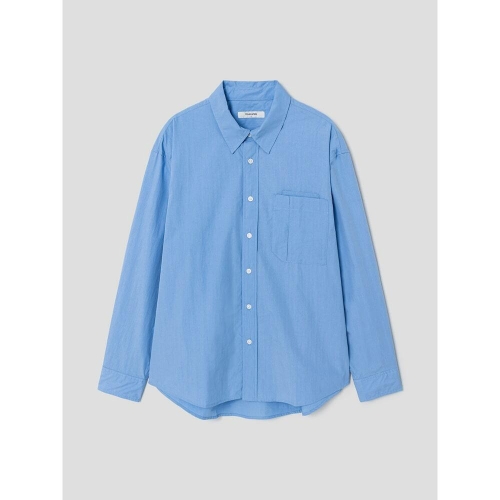 에잇세컨즈 코튼 나일론 오버핏 셔츠 스카이 블루 425364LY4Q_이미지