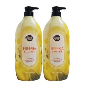 애경 샤워메이트 옐로우 플라워 퍼퓸 바디워시 프리지아&자스민향 900g (2개)