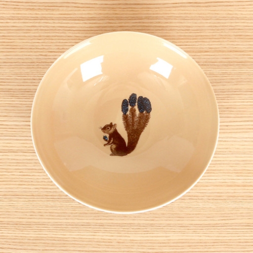 푸딘 헤드 애니멀 접시(다람쥐) 24cm
