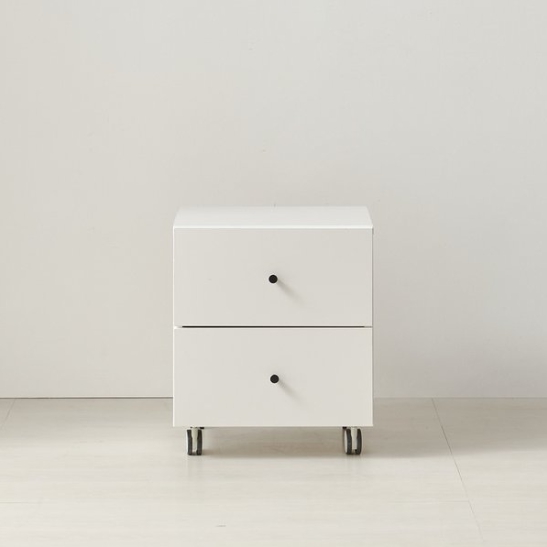 이슬 2단 이동식 보조 서랍장 400